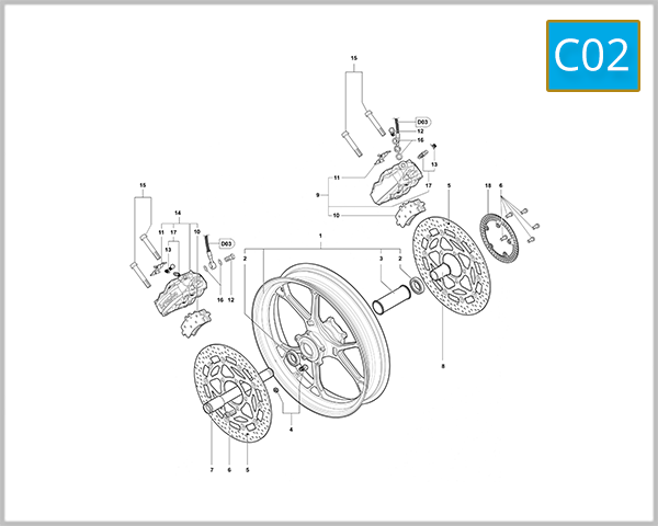 C02 - Front Wheel Assembly