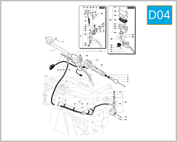 D04 - Handlebar Assembly (Left Side)