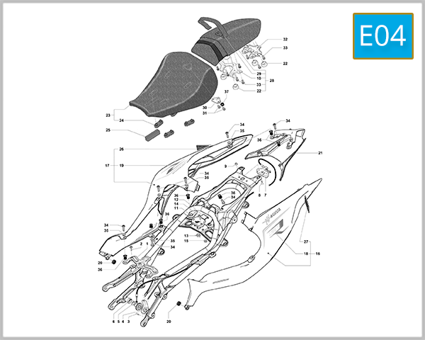 E04 - Rear Fairing Assembly