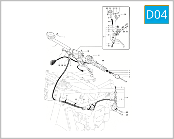 D04 - Handlebar left