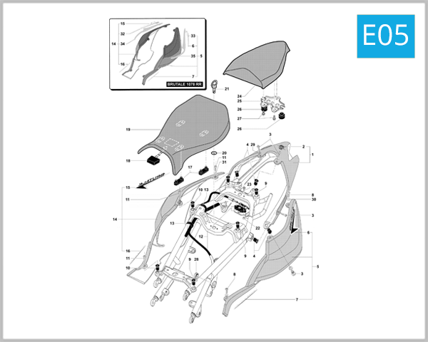 E05 - Rear Fairing Assembly