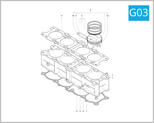 G03 - Cylinder and Piston Assembly