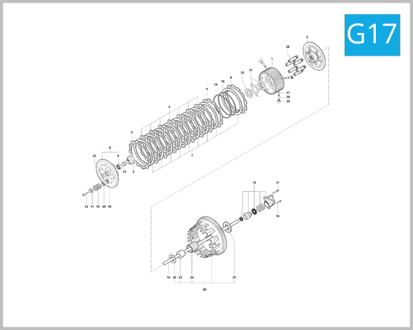 G17 - Clutch System (B4 1078 RR)