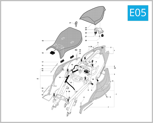 E05 - Rear Fairing Assembly