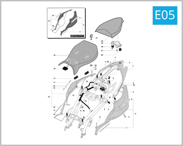 E05 - Rear Fairing Assembly