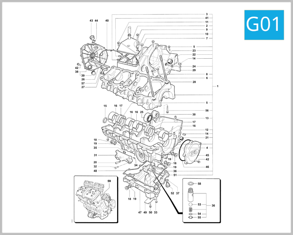 G01 - Crankcase Assembly