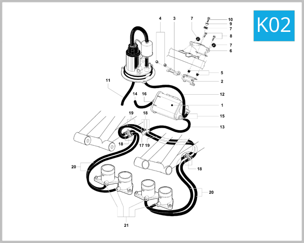 K02 - Carbon Canister Assembly (USA-B4 910 MY05-06)