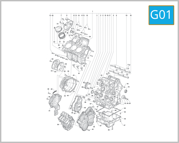 G01 - Cranckase And Cylinder Assembly