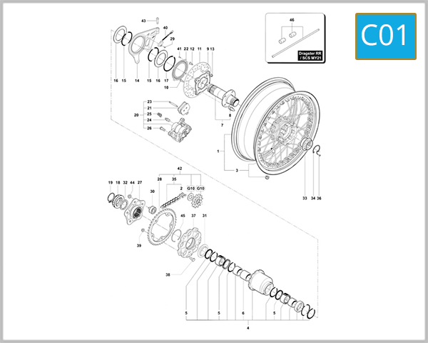 C01 - Rear Wheel Assembly