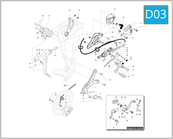 D03 - Right-Hand Handlebar Assembly