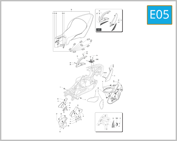 E05 - Rear Fairing Assembly