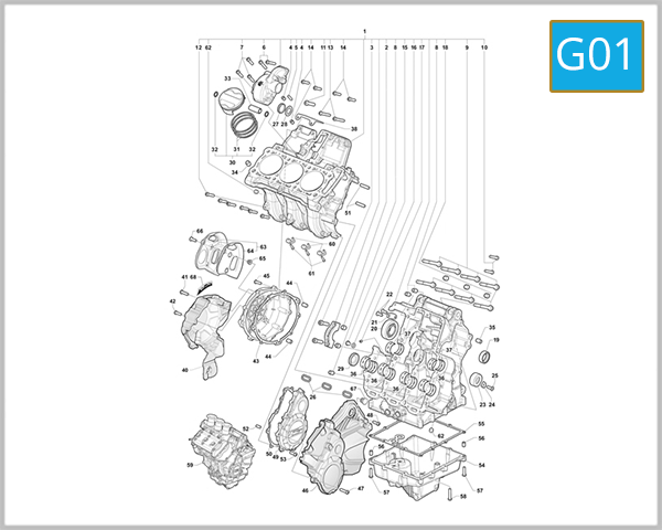 G01 - Cranckase And Cylinder Assembly