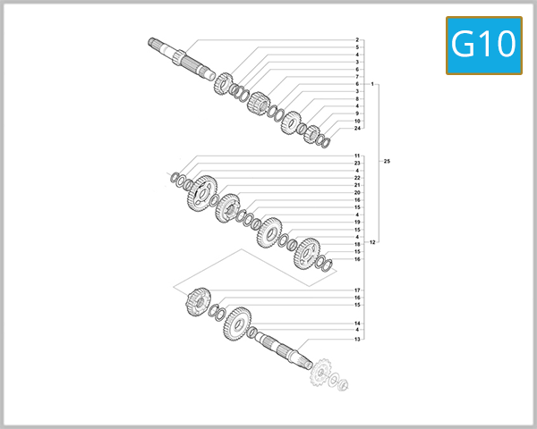 G10 - Change Gear Assembly