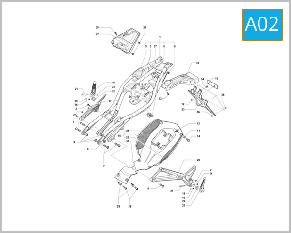 A02 - Rear Frame Assembly