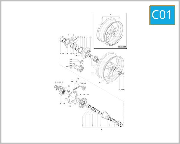 C01 - Rear Wheel Assembly
