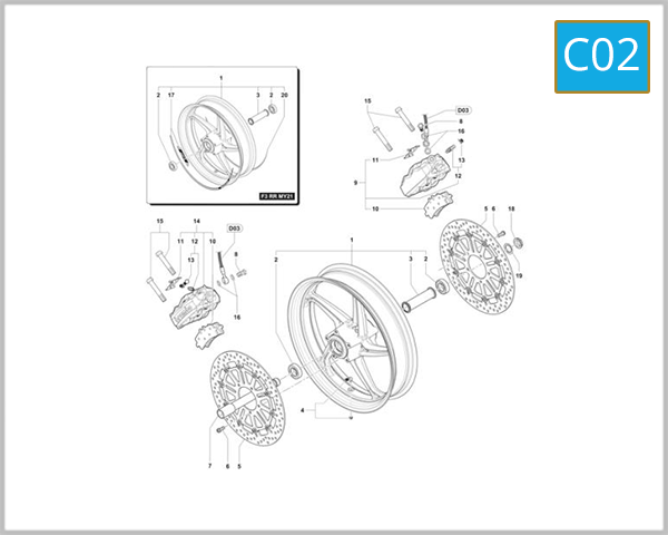 C02 - Front Wheel Assembly