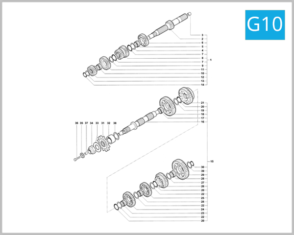 G10 - Change Gear Assembly