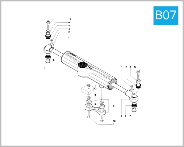 B07 - Steering Damper MY08 8065> & 1078