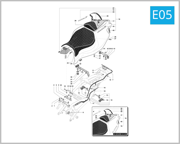 E05 - Rear Fairing Assembly (Two Seater)