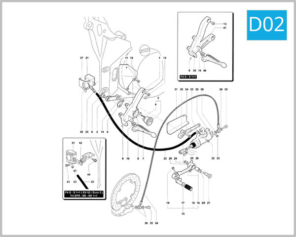 D02 - Right-Hand Footrest Assembly