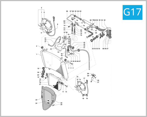 G17 - Cooling System (Two Radiator)