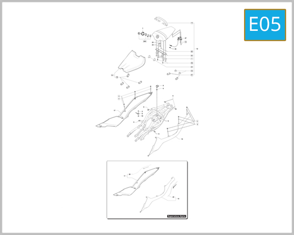 E05 - Rear Fairing Assembly