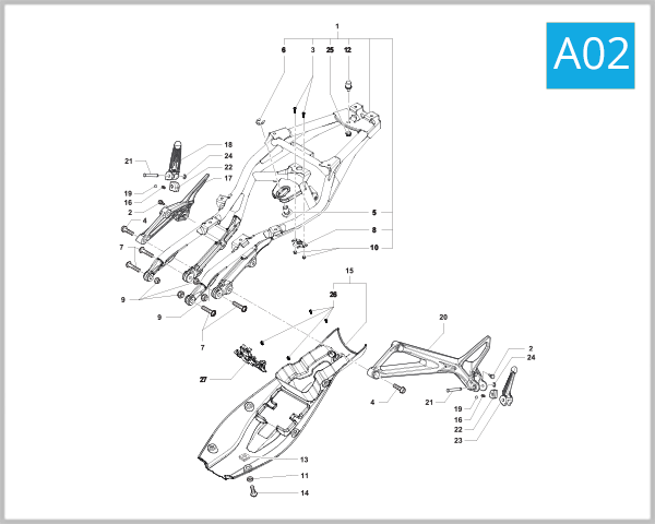 A02 - Rear Frame Assembly