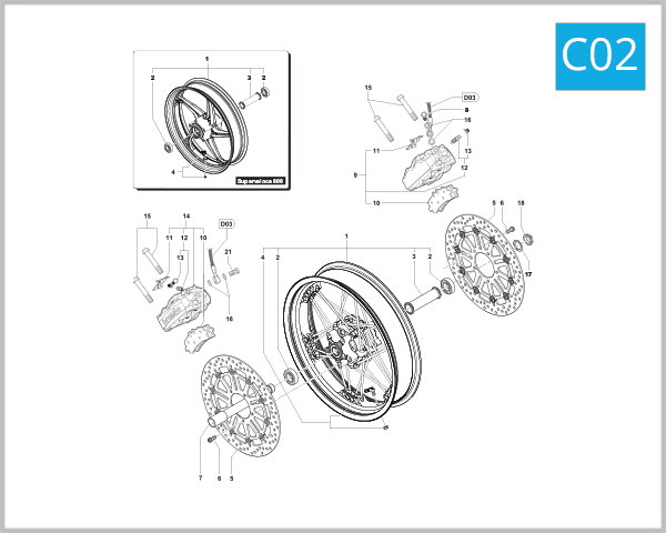 C02 - Front Wheel Assembly