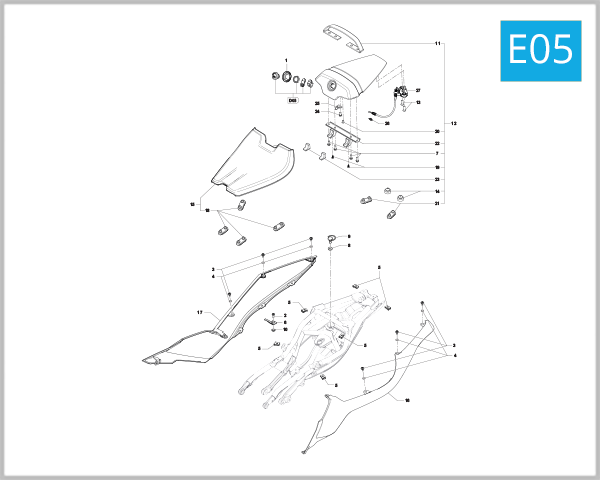E05 - Rear Fairing Assembly