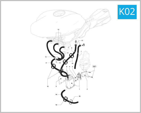 K02 - Carbon Canister Assembly