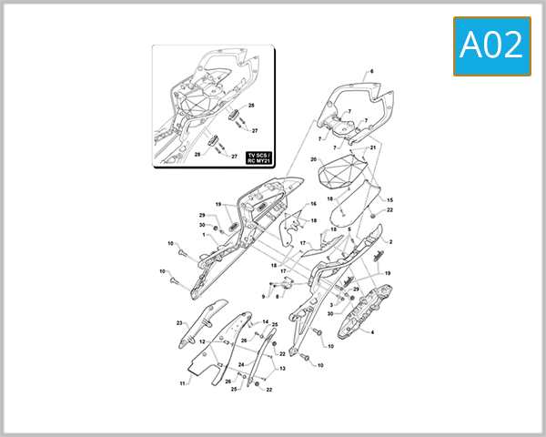 A02 - Rear Frame Assembly