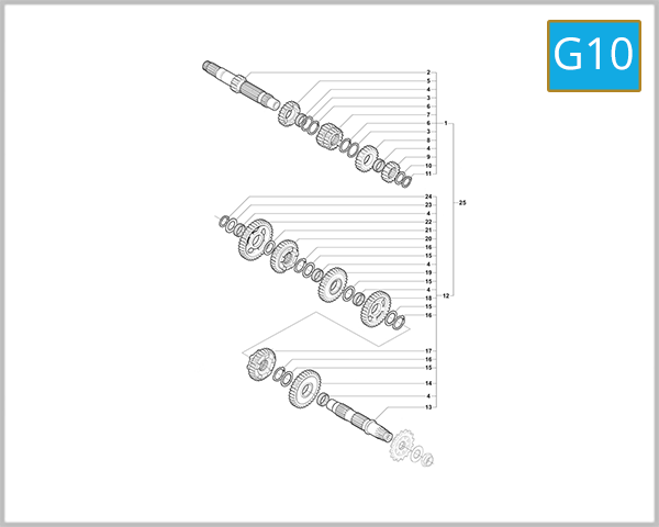 G10 - Change Gear Assembly