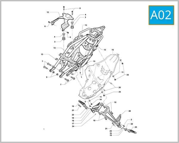 A02 - Rear Frame Assembly