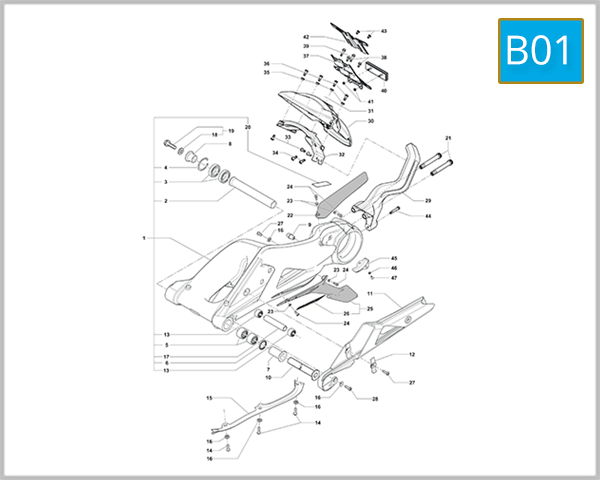 B01 - Swing Arm Assembly