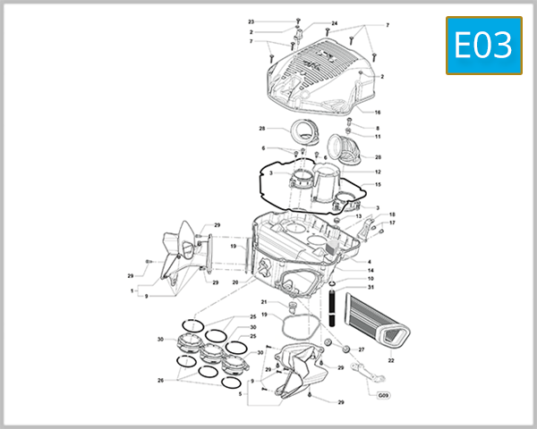 E03 - Airbox Assembly