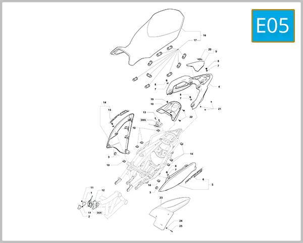 E05 - Rear Fairing Assembly