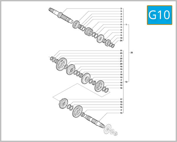 G10 - Change Gear Assembly