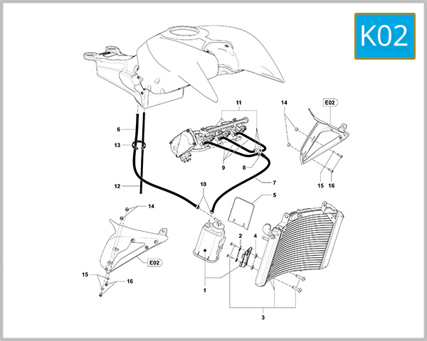 K02 - Carbon Canister Assembly