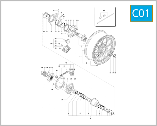 C01 - Rear Wheel Assembly