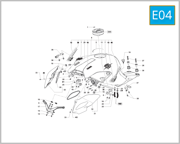 E04 - Fuel Tank Assembly