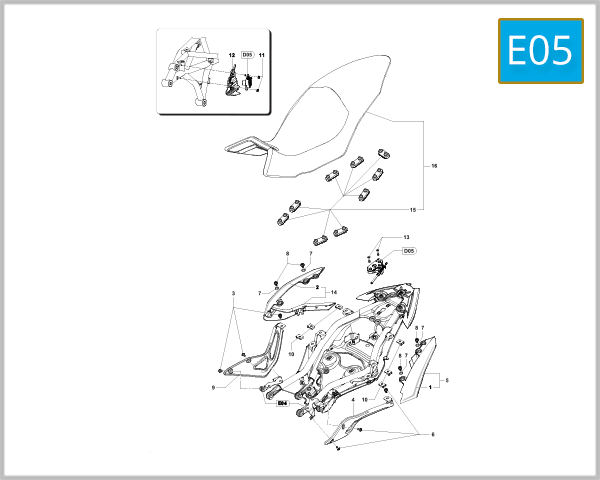 E05 - Rear Fairing Assembly
