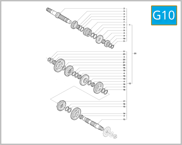 G10 - Change Gear Assembly