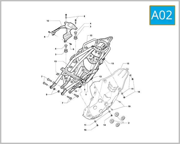 A02 - Rear Frame Assembly