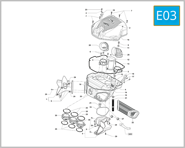 E03 - Airbox Assembly