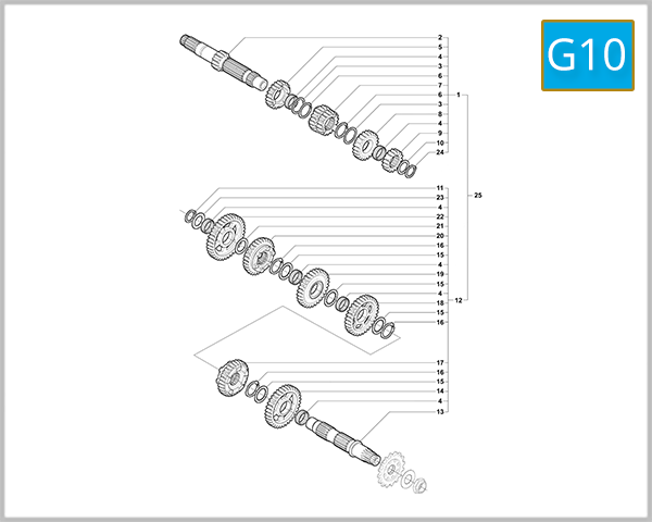 G10 - Change Gear Assembly