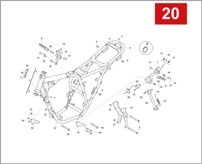 020 - FRAME FOOTRESTS