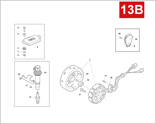 13B - IGNITION SYSTEM (SM 500R E4)