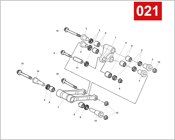 021 - REAR SUSPENSION LINKAGE