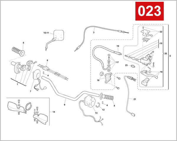 023 - HANDLEBAR AND CONTROLS