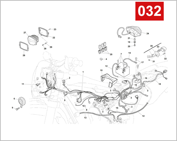 032 - MAIN WIRING HARNESS